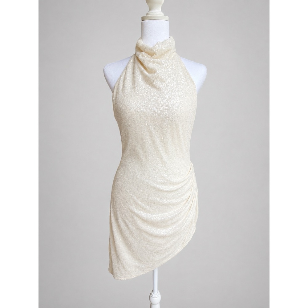 NWOT Amanda Uprichard Sequin Mini Dress Womens Small Sparkle Party Cocktail